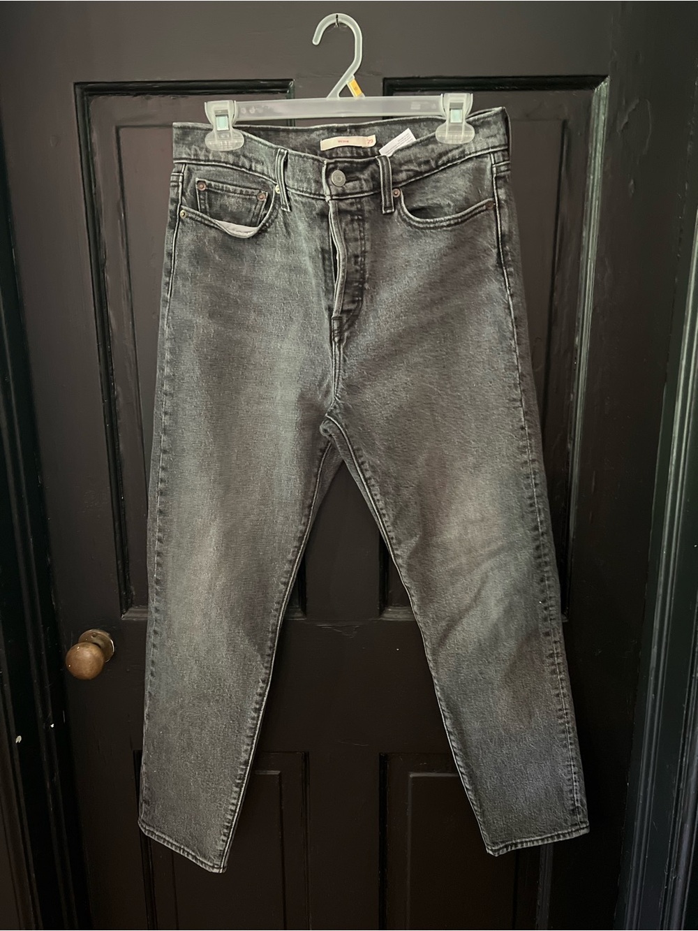 Levi's Wedgie Women's Washed Gray Straight Leg Jeans